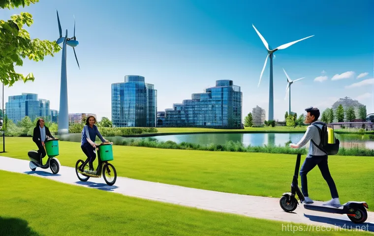 환경문제 해결을 위한 비즈니스 모델 - **Circular Economy Transformation: From Waste to Wonder**
    A dynamic, multi-sectioned image depic...