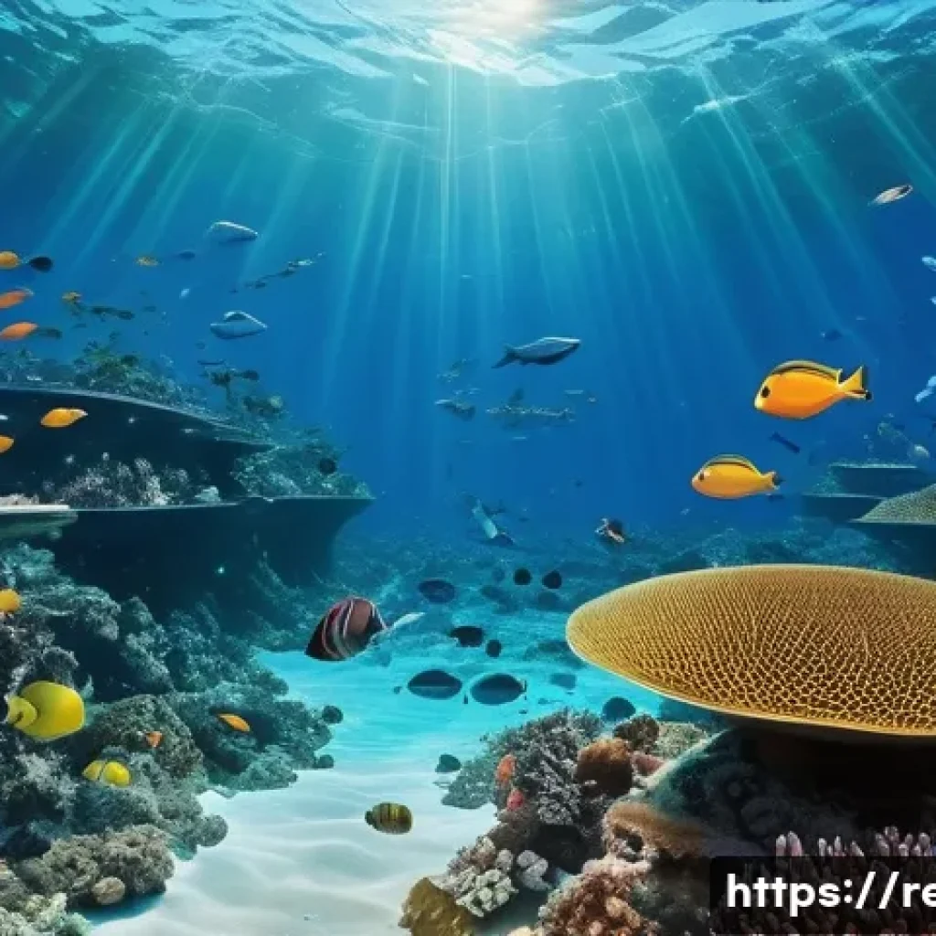 생태계 복원 프로젝트 사례 - **Prompt 1: A vibrant underwater scene depicting marine ecosystem restoration efforts.**
A clear...